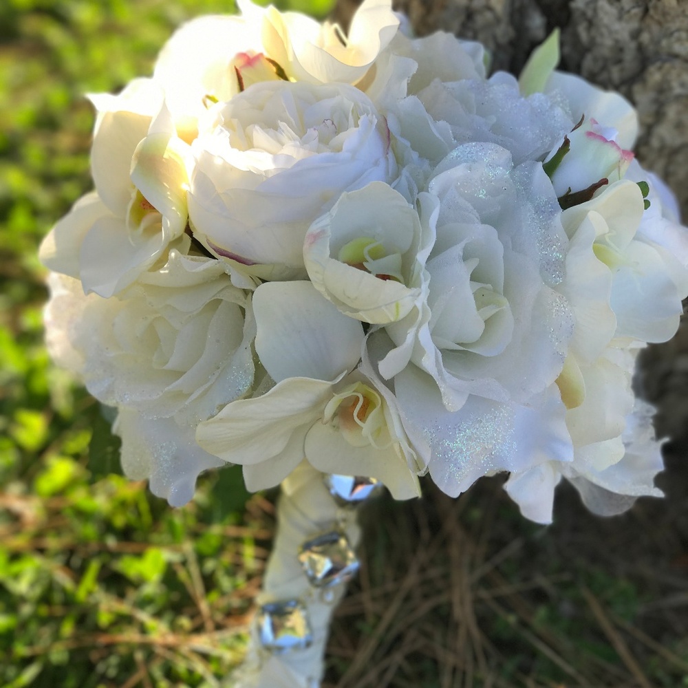 Bridal Bouquet Wedding Silk Flowers